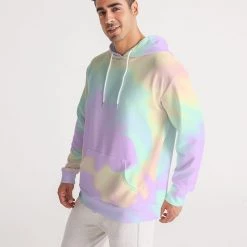 Harlow & Lloyd Lilac Mint Tie Dye Men's Hoodie