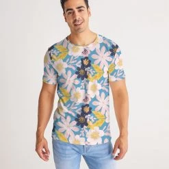 Harlow & Lloyd Blue Frisky Floral Men's Tee 12 Harlow & Lloyd Blue Frisky Floral Men's Tee