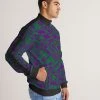 Harlow & Lloyd Leprechaun Men's Stripe-Sleeve Track Jacket