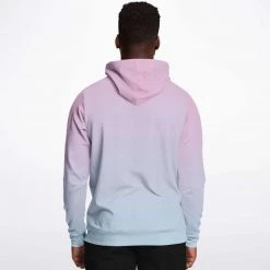 Subliminator Pink Blue Color Fade Unisex Hoodie