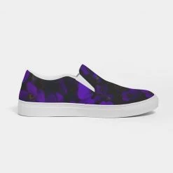 Harlow & Lloyd Midnight Purple Floral Women's Slip-On Canvas Shoe
