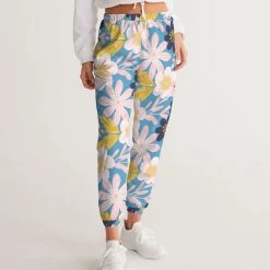 Harlow & Lloyd Blue Frisky Floral Lightweight Women's Track Pants