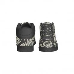 Harlow & Lloyd Black & Bone Paisley Chukka Canvas Mens Shoes