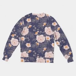 Harlow & Lloyd Orange Peonies Floral Orient Blue Men's French Terry Pullover Sweatshirt Sweatshirts & Pullovers 13 Harlow & Lloyd Orange Peonies Floral Orient Blue Men's French Terry Pullover Sweatshirt Sweatshirts & Pullovers