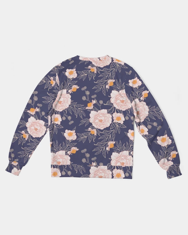 Harlow & Lloyd Orange Peonies Floral Orient Blue Men's French Terry Pullover Sweatshirt Sweatshirts & Pullovers 8 Harlow & Lloyd Orange Peonies Floral Orient Blue Men's French Terry Pullover Sweatshirt Sweatshirts & Pullovers