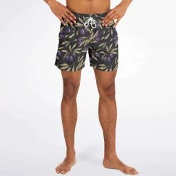 Subliminator Olive Tree Charcoal Swim Shorts
