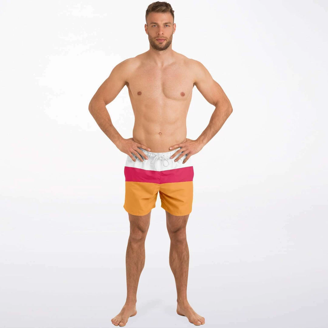 Subliminator Men Sweet Tangerine Swim Shorts 7 Subliminator Men Sweet Tangerine Swim Shorts