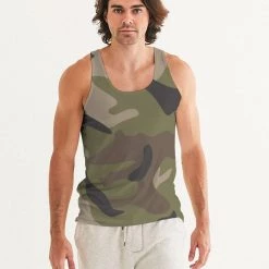 Harlow & Lloyd T Shirts & Tanks Woodland Camo Men's Tank