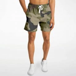 Subliminator Woodland Camo Fleece Shorts