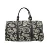 Harlow & Lloyd Black & Bone Paisley Travel Bag (Large)