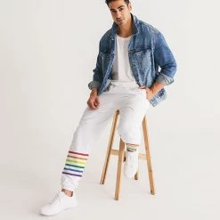 Harlow & Lloyd Rainbow Thin Stripes Lightweight Track Pants