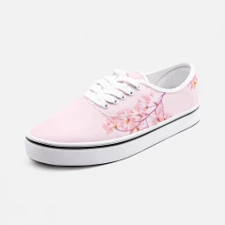 Harlow & Lloyd Pink Cherry Blossom Low Cut Canvas Shoes