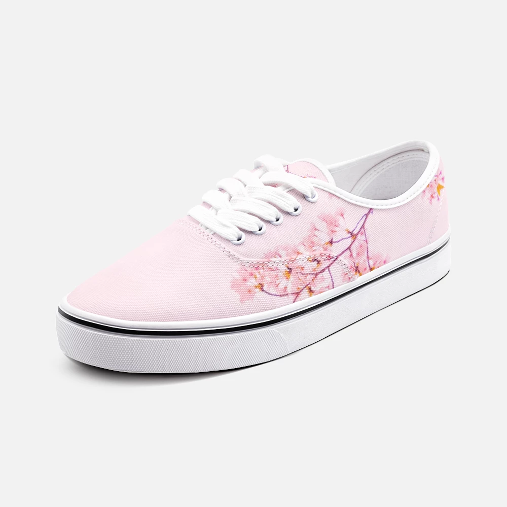 Harlow & Lloyd Pink Cherry Blossom Low Cut Canvas Shoes 3 Harlow & Lloyd Pink Cherry Blossom Low Cut Canvas Shoes