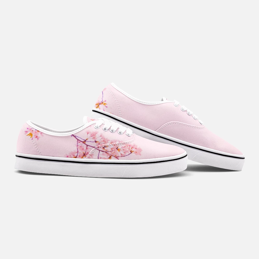 Harlow & Lloyd Pink Cherry Blossom Low Cut Canvas Shoes 5 Harlow & Lloyd Pink Cherry Blossom Low Cut Canvas Shoes