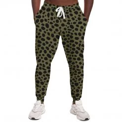 Subliminator Pants & Joggers Cheetah Print Unisex Fleece Joggers In Sand
