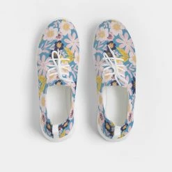 Harlow & Lloyd Shoes Blue Frisky Floral Women's Lace Up Flyknit Shoe
