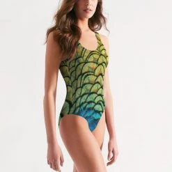 Harlow & Lloyd Vivid Peacock Women's One-Piece Swimsuit