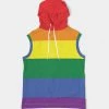 Harlow & Lloyd Hoodies Rainbow Pride Premium Heavyweight Sleeveless Hoodie