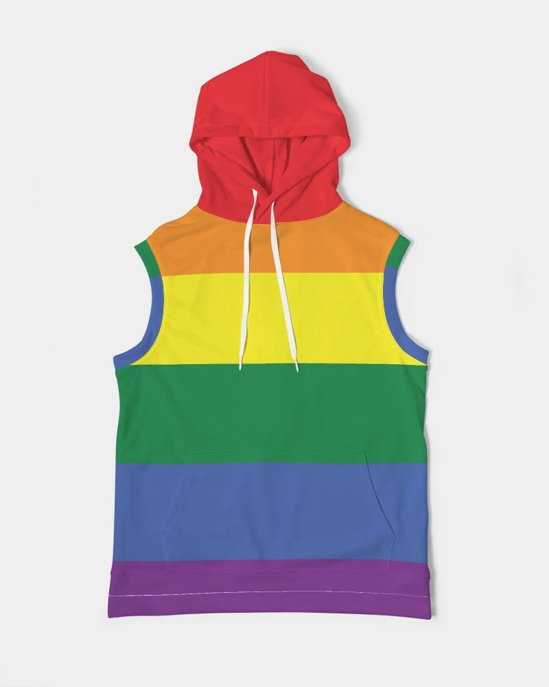 Harlow & Lloyd Hoodies Rainbow Pride Premium Heavyweight Sleeveless Hoodie 3 Harlow & Lloyd Hoodies Rainbow Pride Premium Heavyweight Sleeveless Hoodie