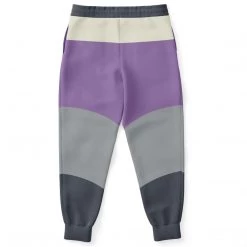 Subliminator Purple Charcoal Gray Unisex Fleece Joggers Pants & Joggers