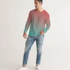 Harlow & Lloyd Heaven To Hell Polkadot Men's Long Sleeve Tee T Shirts & Tanks