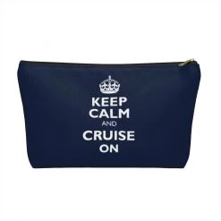 Printify Keep Calm & Cruise On Accessory Pouch Accessories