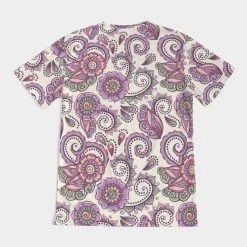 Harlow & Lloyd T Shirts & Tanks Purple Cream Paisley Men's Tee