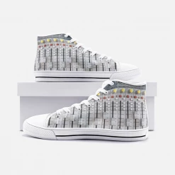 Harlow & Lloyd DJ Audio Mixer High Top Canvas Shoes