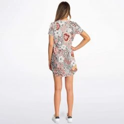 Subliminator Blood Orange Floral T Shirt Dress T Shirts & Tanks 21 Subliminator Blood Orange Floral T Shirt Dress T Shirts & Tanks