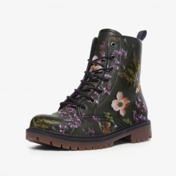 Harlow & Lloyd Floral Burst Lace Up Boots Shoes