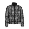 Harlow & Lloyd Black Skull Paisley Lightweight Puffer Jacket Jackets