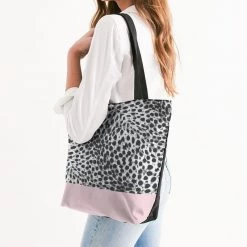 Harlow & Lloyd Pink & Leopard Print Canvas Zip Tote 11 Harlow & Lloyd Pink & Leopard Print Canvas Zip Tote