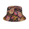 Harlow & Lloyd Accessories Blue Paisley Sensation Bucket Hat 1 Harlow & Lloyd Accessories Blue Paisley Sensation Bucket Hat