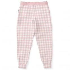 Subliminator Pale Pink Gingham Check Unisex Fleece Joggers Pants & Joggers 16 Subliminator Pale Pink Gingham Check Unisex Fleece Joggers Pants & Joggers