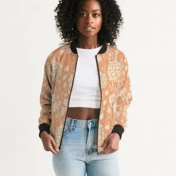 Harlow & Lloyd Vintage Tulip Women's Bomber Jacket 12 Harlow & Lloyd Vintage Tulip Women's Bomber Jacket