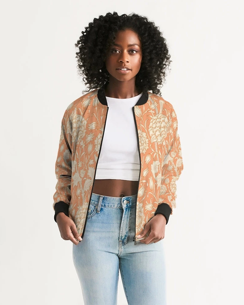 Harlow & Lloyd Vintage Tulip Women's Bomber Jacket 5 Harlow & Lloyd Vintage Tulip Women's Bomber Jacket