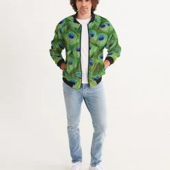 Harlow & Lloyd Stunning Peacock Men's Bomber Jacket Jackets