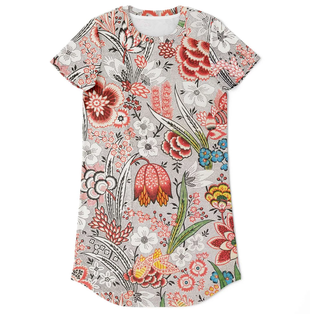 Subliminator Blood Orange Floral T Shirt Dress T Shirts & Tanks 15 Subliminator Blood Orange Floral T Shirt Dress T Shirts & Tanks