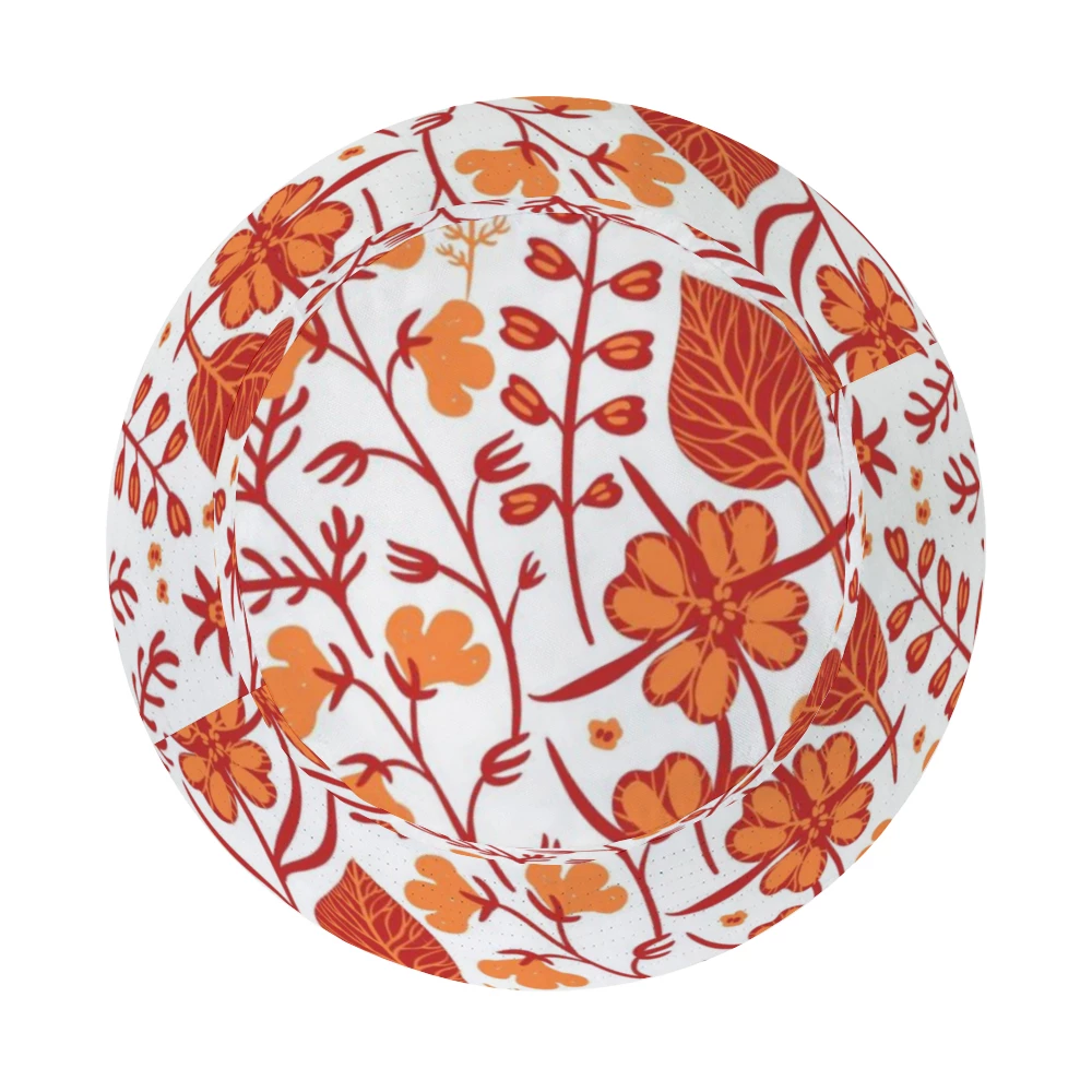 ThisNew Orange Retro Garden Bucket Hat 4 ThisNew Orange Retro Garden Bucket Hat