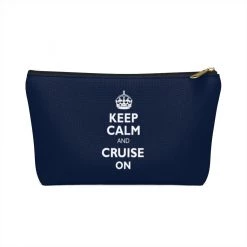 Printify Keep Calm & Cruise On Accessory Pouch Accessories