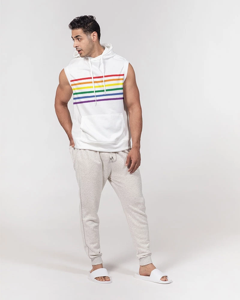 Harlow & Lloyd Rainbow Pride Premium Heavyweight Sleeveless Hoodie 4 Harlow & Lloyd Rainbow Pride Premium Heavyweight Sleeveless Hoodie
