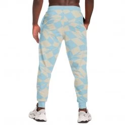 Subliminator Blue & Vanilla Ripple Check Unisex Joggers Pants & Joggers