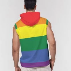 Harlow & Lloyd Hoodies Rainbow Pride Premium Heavyweight Sleeveless Hoodie 14 Harlow & Lloyd Hoodies Rainbow Pride Premium Heavyweight Sleeveless Hoodie