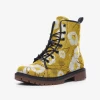 Harlow & Lloyd Yellow Floral Lace Up Boots