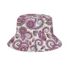 Harlow & Lloyd Accessories Purple Cream Paisley Bucket Hat