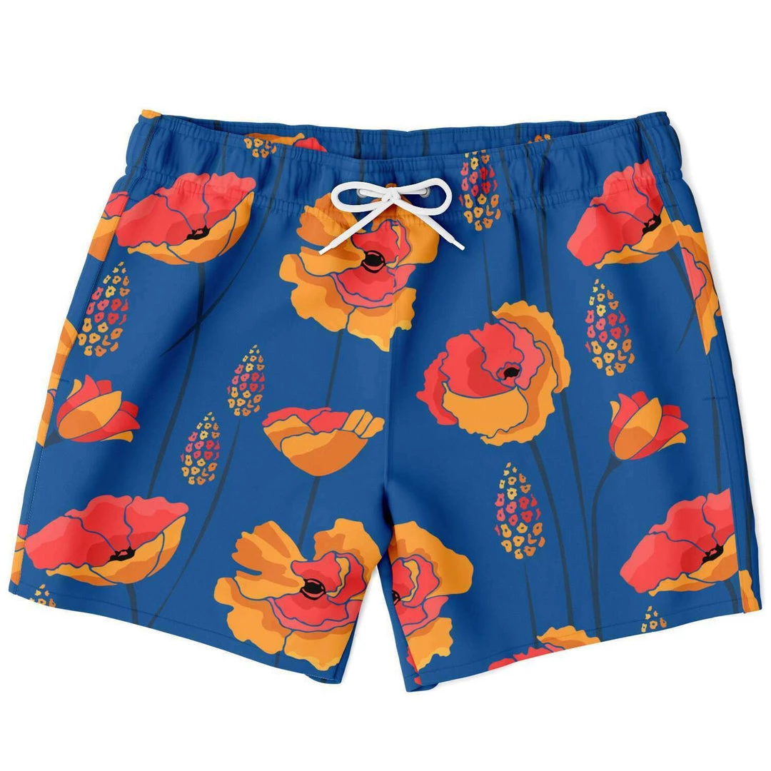 Subliminator Wild Orange Vines Swim Shorts 3 Subliminator Wild Orange Vines Swim Shorts