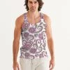 Harlow & Lloyd Purple Cream Paisley Men's Tank T Shirts & Tanks
