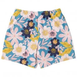 Subliminator Blue Frisky Floral Fleece Shorts 12 Subliminator Blue Frisky Floral Fleece Shorts