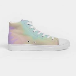 Harlow & Lloyd Lilac Mint Tie Dye Men's Hightop Canvas Shoe