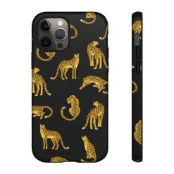 Printify Black Leopards Tough Phone Case